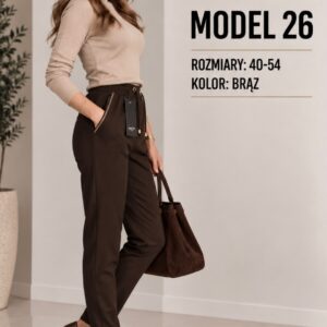 Model 26 – spodnie dzianinowe damskie